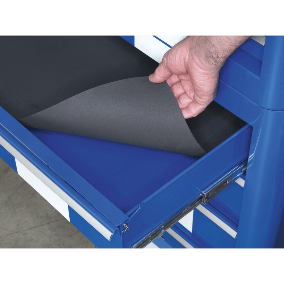 Sealey Topchest 4 Drawer Retro Style - Blue with White Stripe Model No-20336