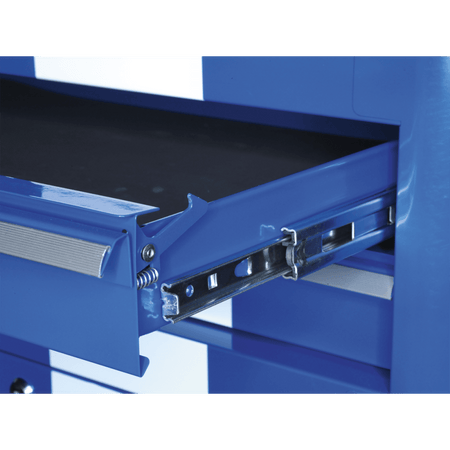 Sealey Rollcab 4 Drawer Retro Style- Blue with White Stripe Model No-20337