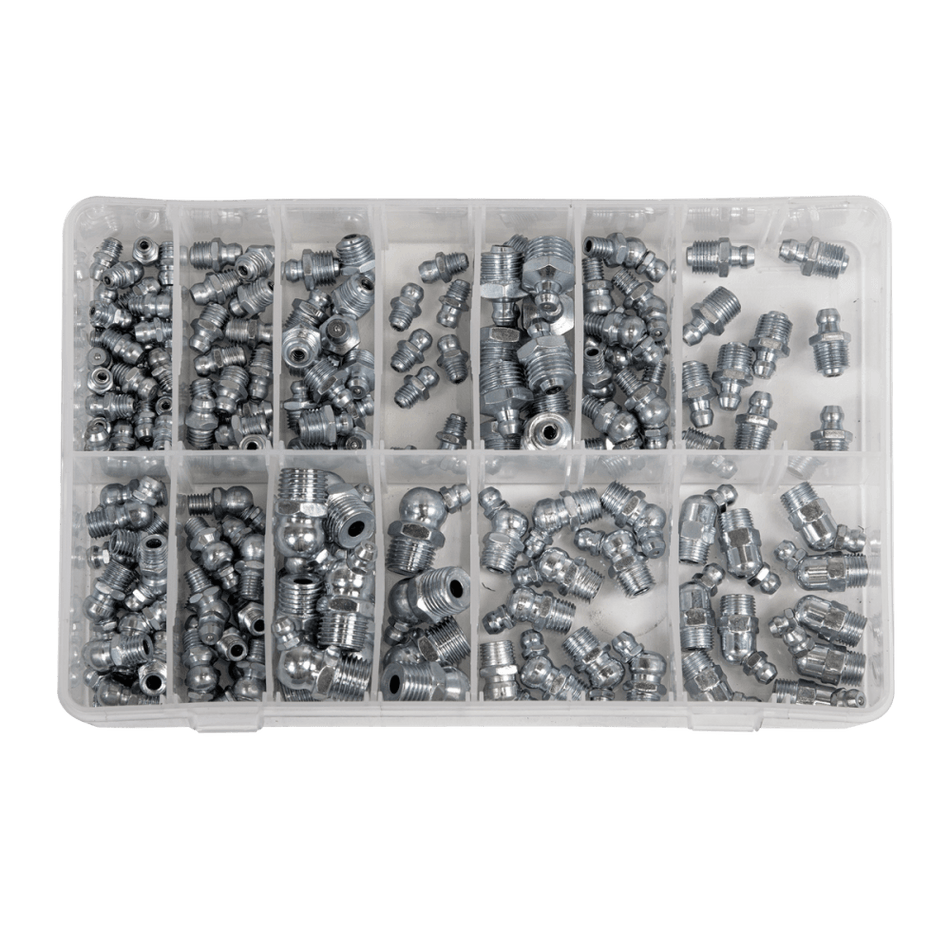 Sealey Grease Nipple Assortment 130pc Metric, BSP & UNF Model No-20342