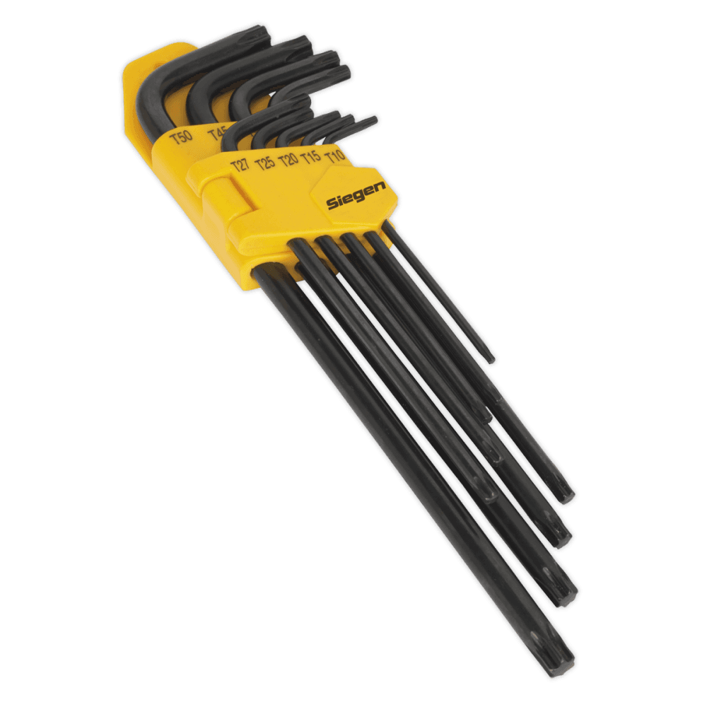 Sealey TRX-Star* Key Set 9pc Extra-Long Model No-20372