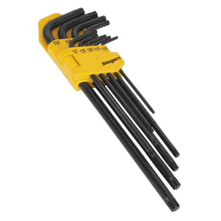 Sealey TRX-Star* Key Set 9pc Extra-Long Model No-20372