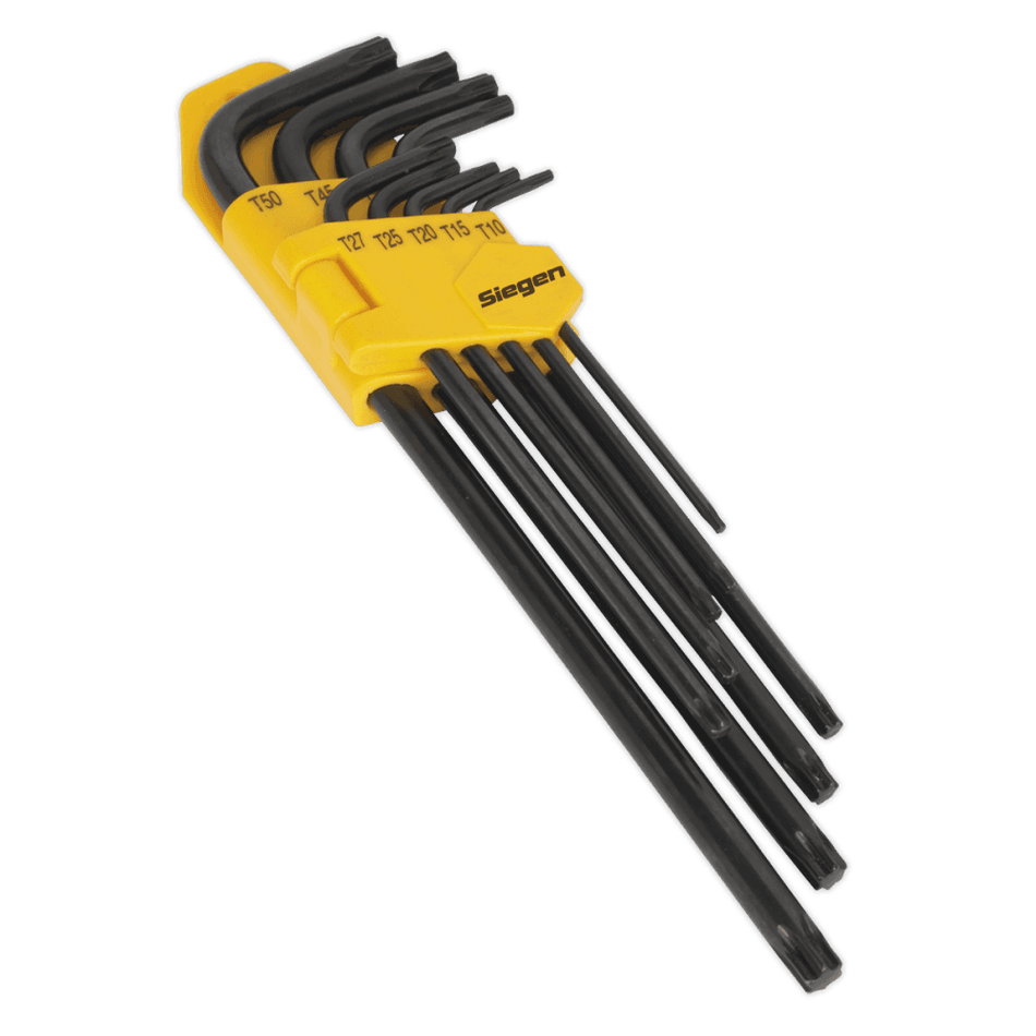 Sealey TRX-Star* Key Set 9pc Extra-Long Model No-20372