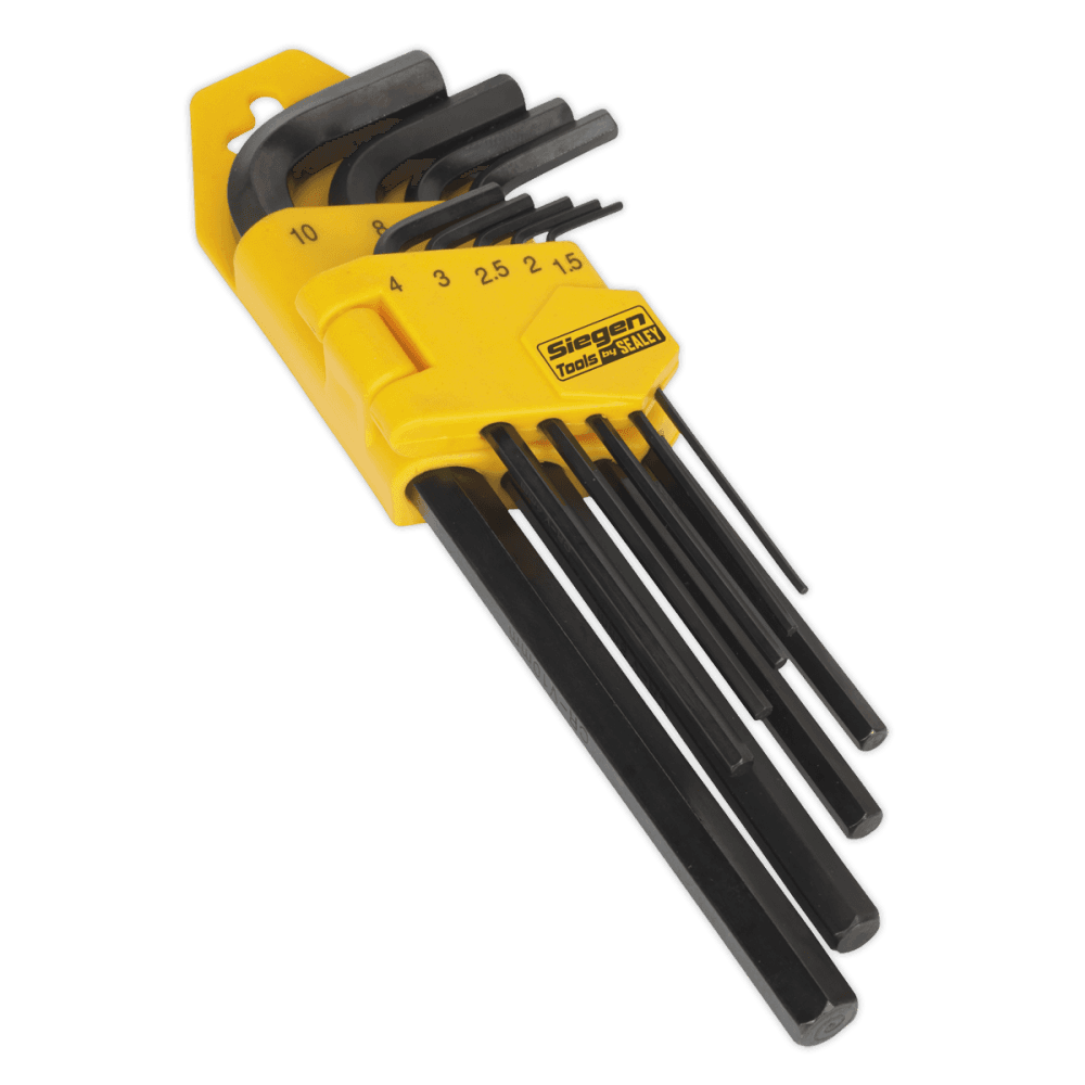 Sealey Hex Key Set 9pc Long Metric Model No-20374