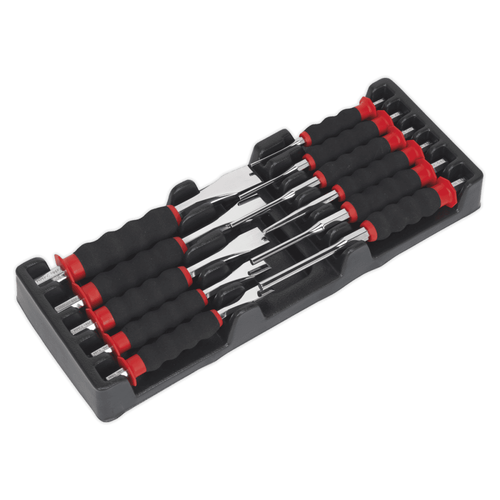Sealey Sheathed Punch & Chisel Set 11pc Model No-20384