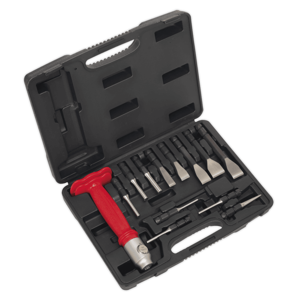 Sealey Interchangeable Punch & Chisel Set 13pc Model No-20386