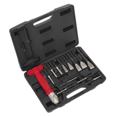 Sealey Interchangeable Punch & Chisel Set 13pc Model No-20386