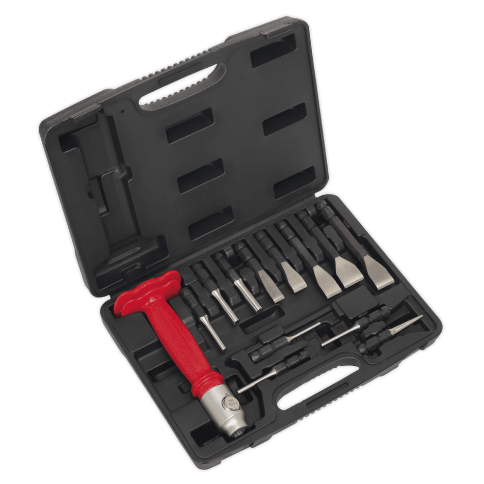 Sealey Interchangeable Punch & Chisel Set 13pc Model No-20386