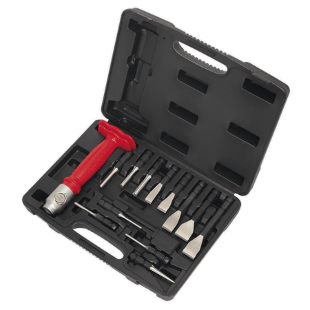 Sealey Interchangeable Punch & Chisel Set 13pc Model No-20386