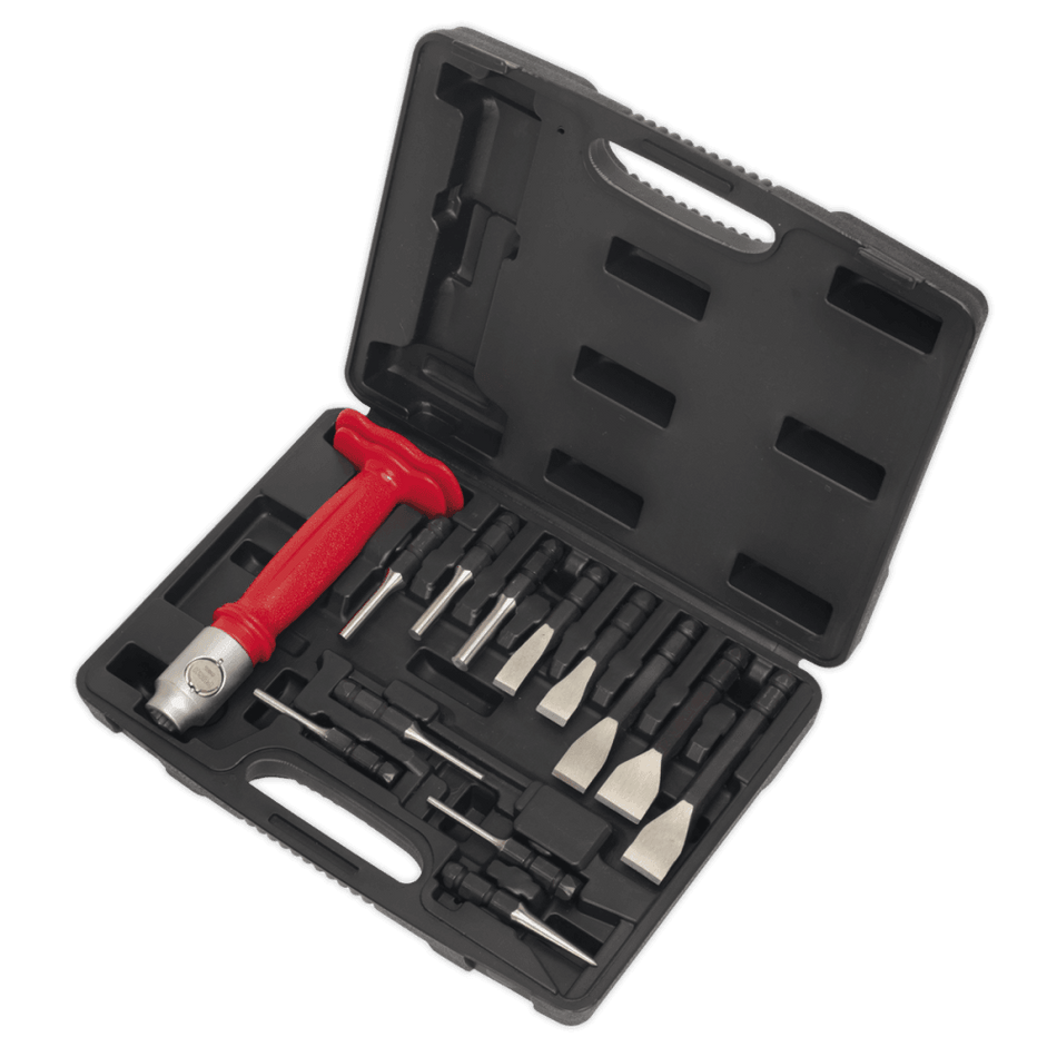 Sealey Interchangeable Punch & Chisel Set 13pc Model No-20386