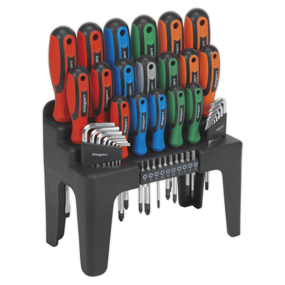 Sealey Screwdriver, Hex Key & Bit Set 44pc Model No-20387