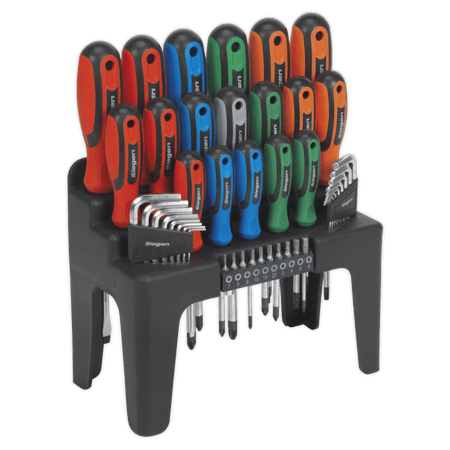 Sealey Screwdriver, Hex Key & Bit Set 44pc Model No-20387