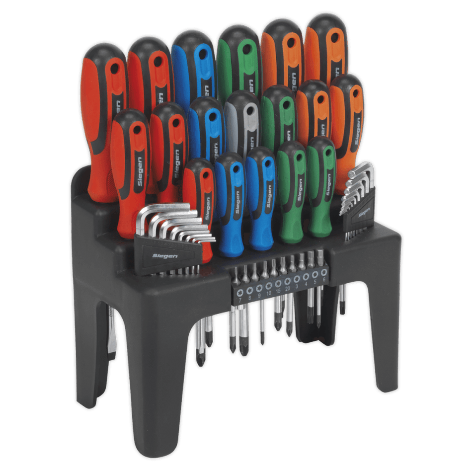 Sealey Screwdriver, Hex Key & Bit Set 44pc Model No-20387