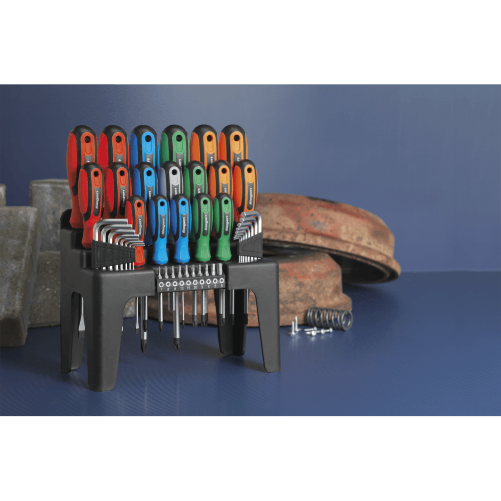 Sealey Screwdriver, Hex Key & Bit Set 44pc Model No-20387