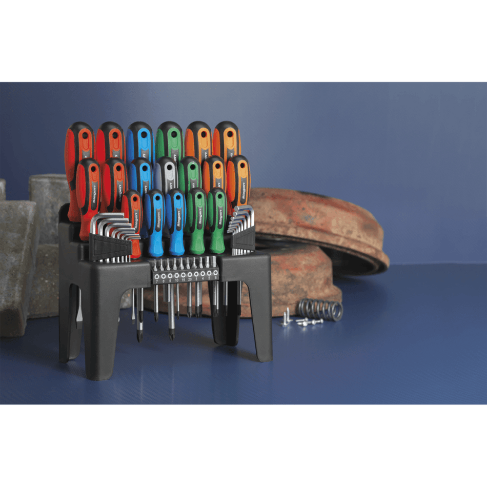 Sealey Screwdriver, Hex Key & Bit Set 44pc Model No-20387