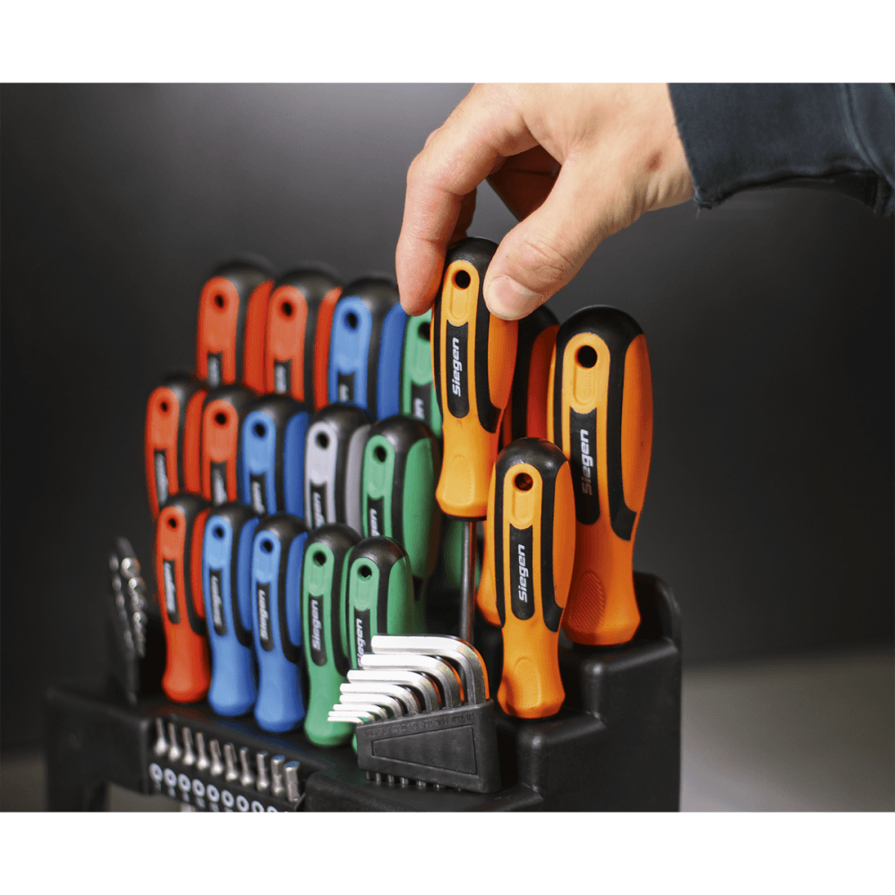 Sealey Screwdriver, Hex Key & Bit Set 44pc Model No-20387
