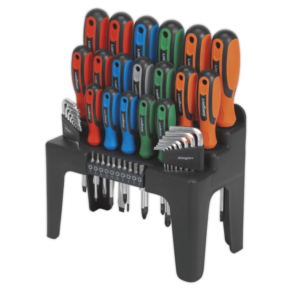 Sealey Screwdriver, Hex Key & Bit Set 44pc Model No-20387