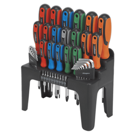 Sealey Screwdriver, Hex Key & Bit Set 44pc Model No-20387