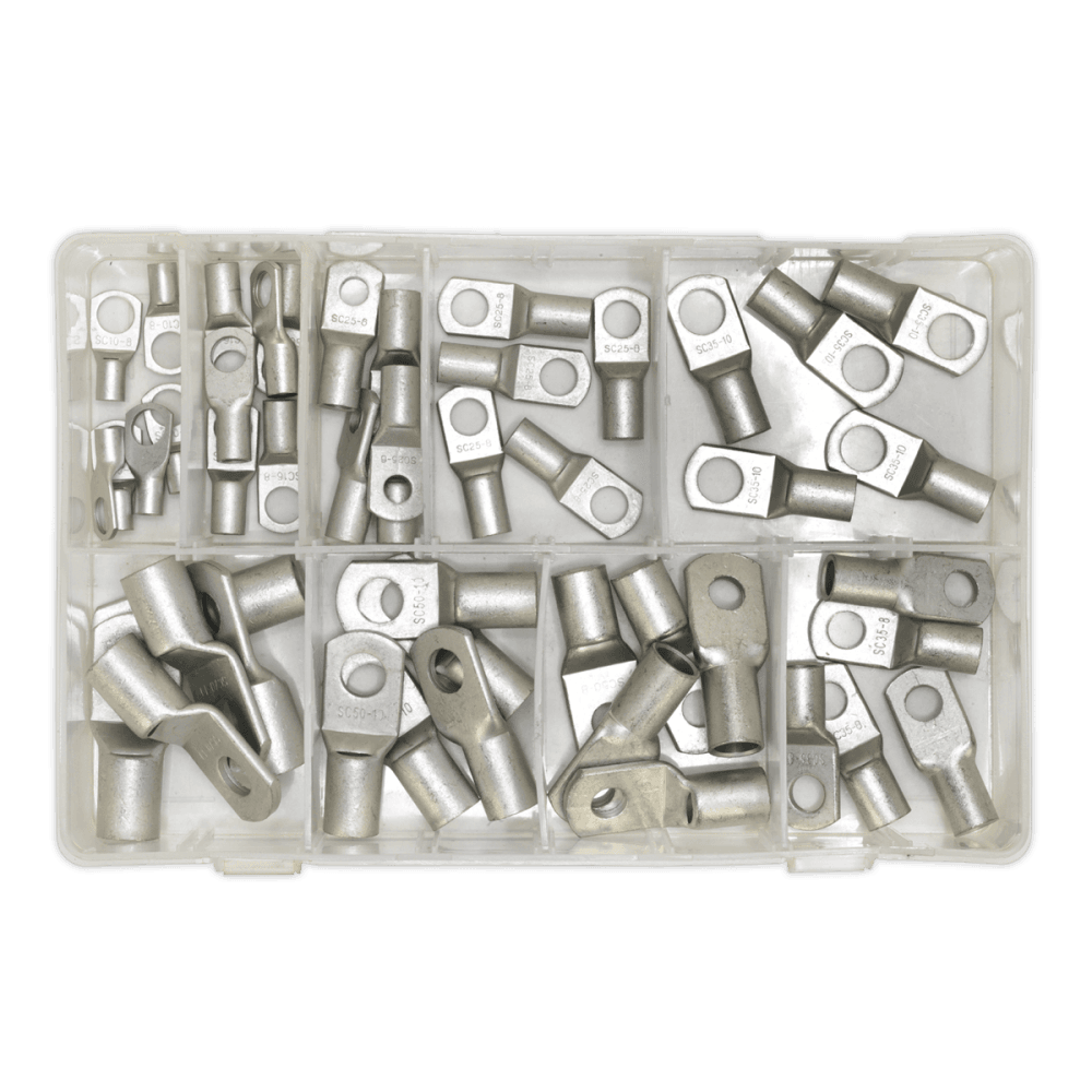Sealey Copper Lug Terminal Assortment 52pc Model No-20397