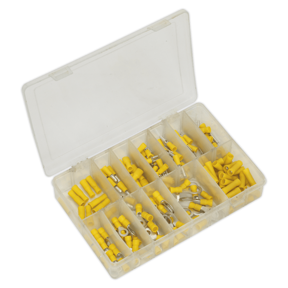 Sealey Crimp Terminal Assortment 140pc - Yellow Model No-20398