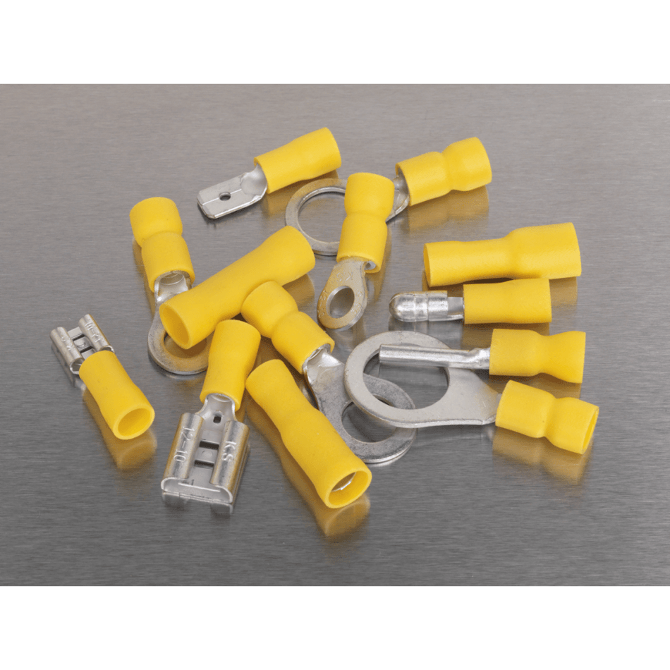 Sealey Crimp Terminal Assortment 140pc Yellow Model No-20398