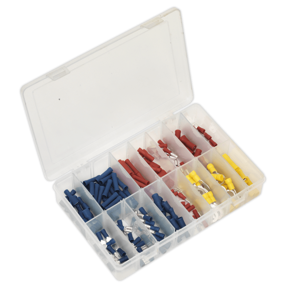 Sealey Crimp Terminal Assortment 200pc - Blue, Red & Yellow Model No-20399