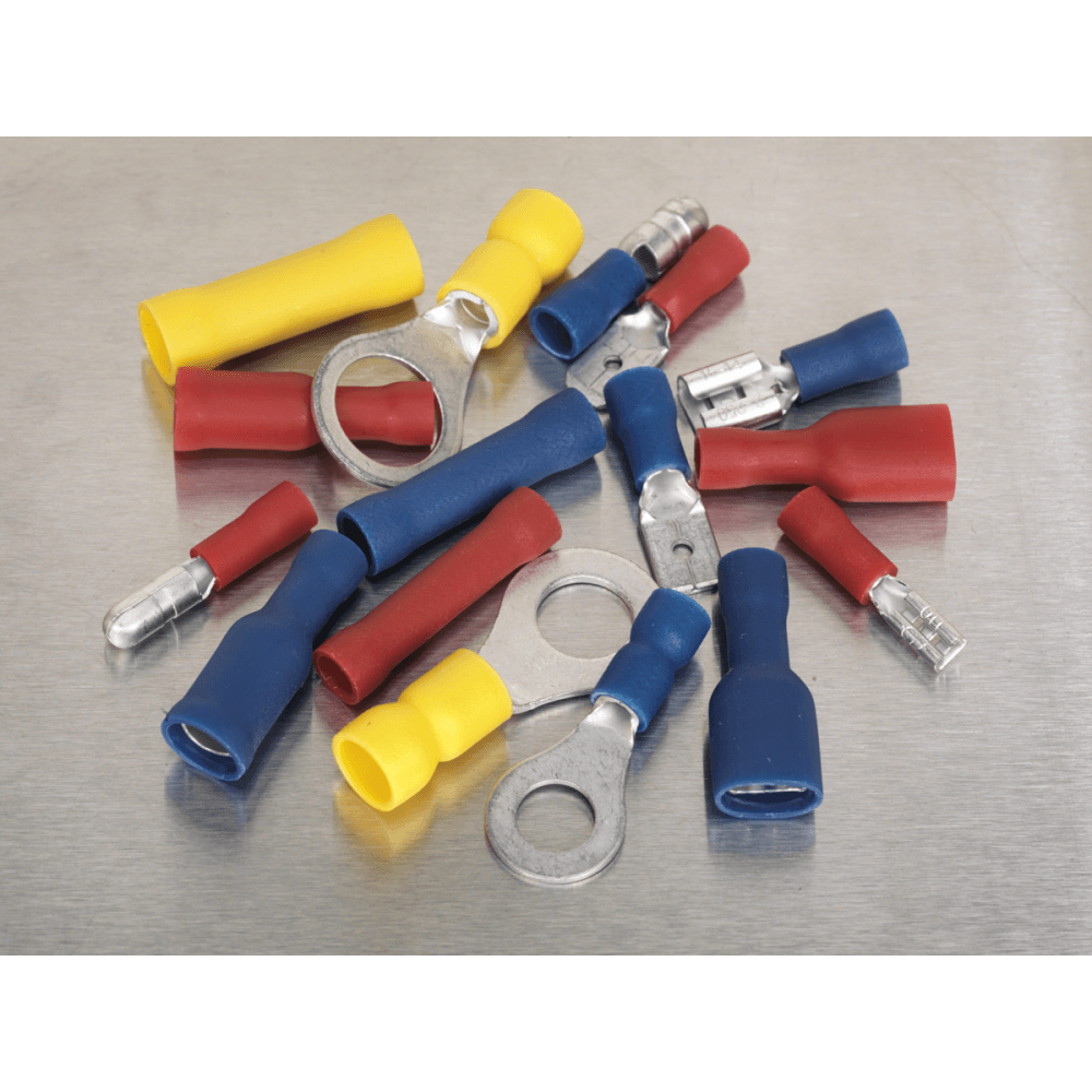 Sealey Crimp Terminal Assortment 200pc - Blue, Red & Yellow Model No-20399