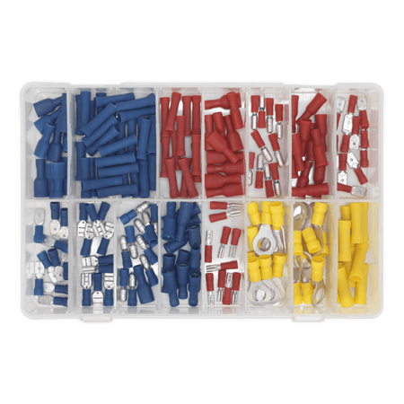 Sealey Crimp Terminal Assortment 200pc - Blue, Red & Yellow Model No-20399