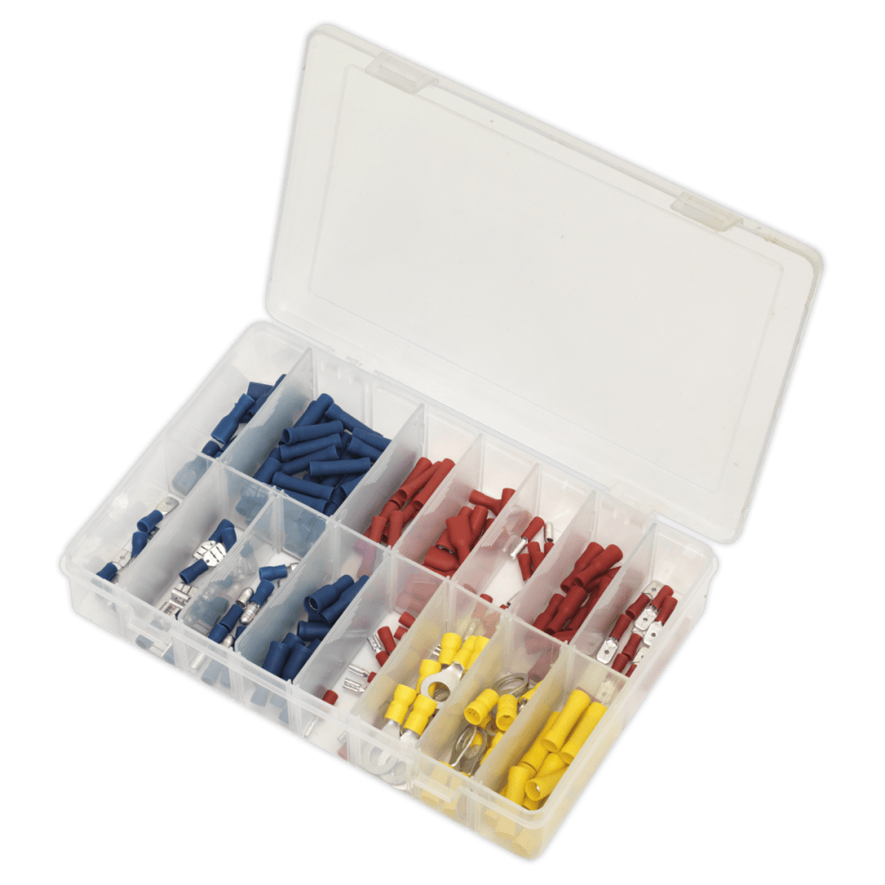 Sealey Crimp Terminal Assortment 200pc - Blue, Red & Yellow Model No-20399