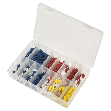 Sealey Crimp Terminal Assortment 200pc - Blue, Red & Yellow Model No-20399