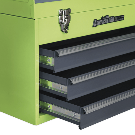 Sealey Tool Chest 3 Drawer Portable with Ball Bearing Runners - Hi-Vis Green Model No-20409