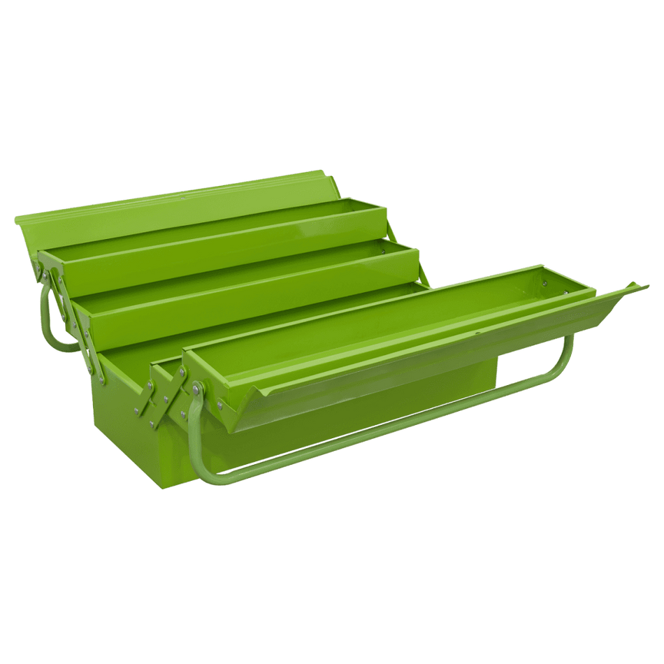 Sealey Cantilever Toolbox 4 Tray 530mm Hi-Vis Green Model No-20421