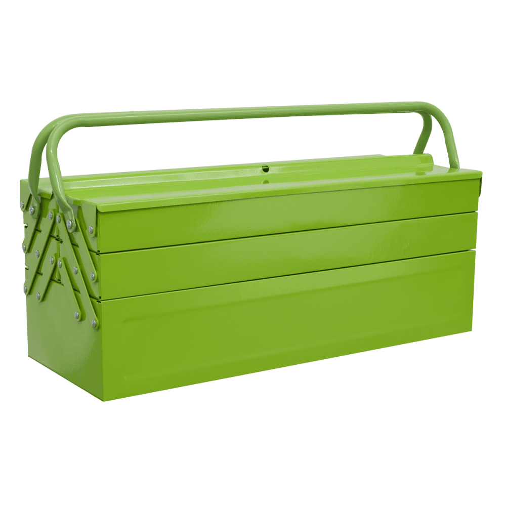 Sealey Cantilever Toolbox 4 Tray 530mm Hi-Vis Green Model No-20421
