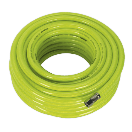 Sealey Air Hose High Visibility 20mtr x 8mm with 1/4"BSP Unions Model No-20425