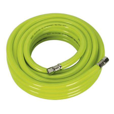Sealey Air Hose High Visibility 10mtr x 10mm with 1/4"BSP Unions Model No-20427