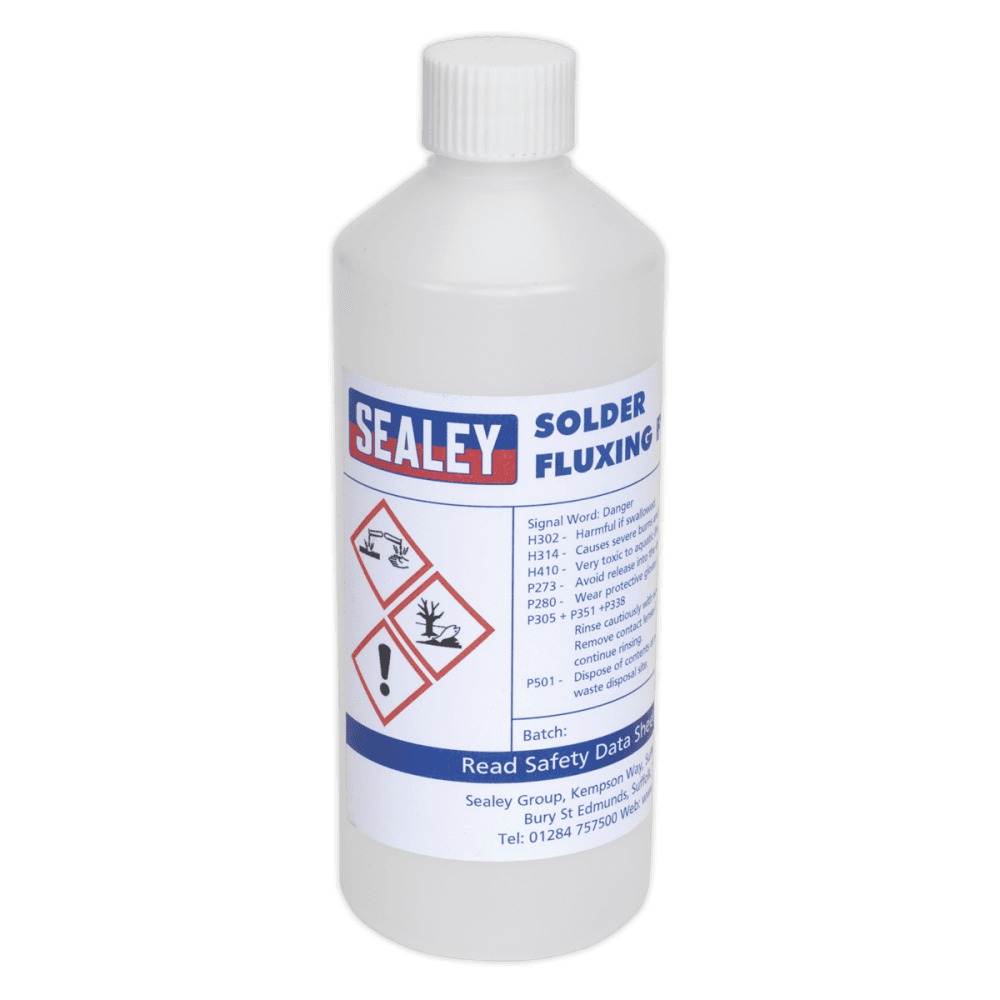 Sealey Solder Fluxing Fluid 500ml Bottle Model No-20457