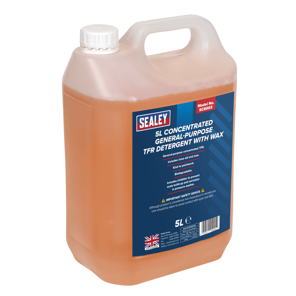 Sealey TFR Detergent with Wax Concentrated 5ltr Model No-20495