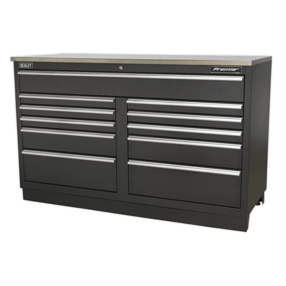 Sealey Modular Floor Cabinet 11 Drawer 1550mm Heavy-Duty Model No-. APMS04
