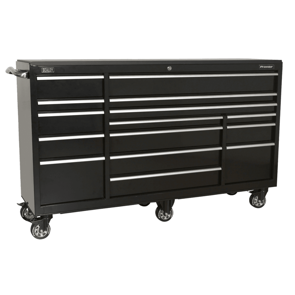 Sealey Rollcab 15 Drawer 1845mm Heavy-Duty Black Model No-. PTB183015
