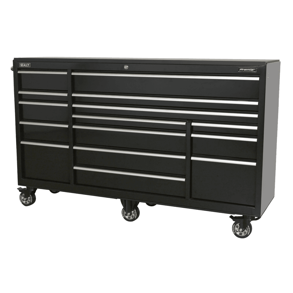 Sealey Premier™ Heavy-Duty Extra-Wide Rollcab 15 Drawer 1845mm - Black Model No-. PTB183015