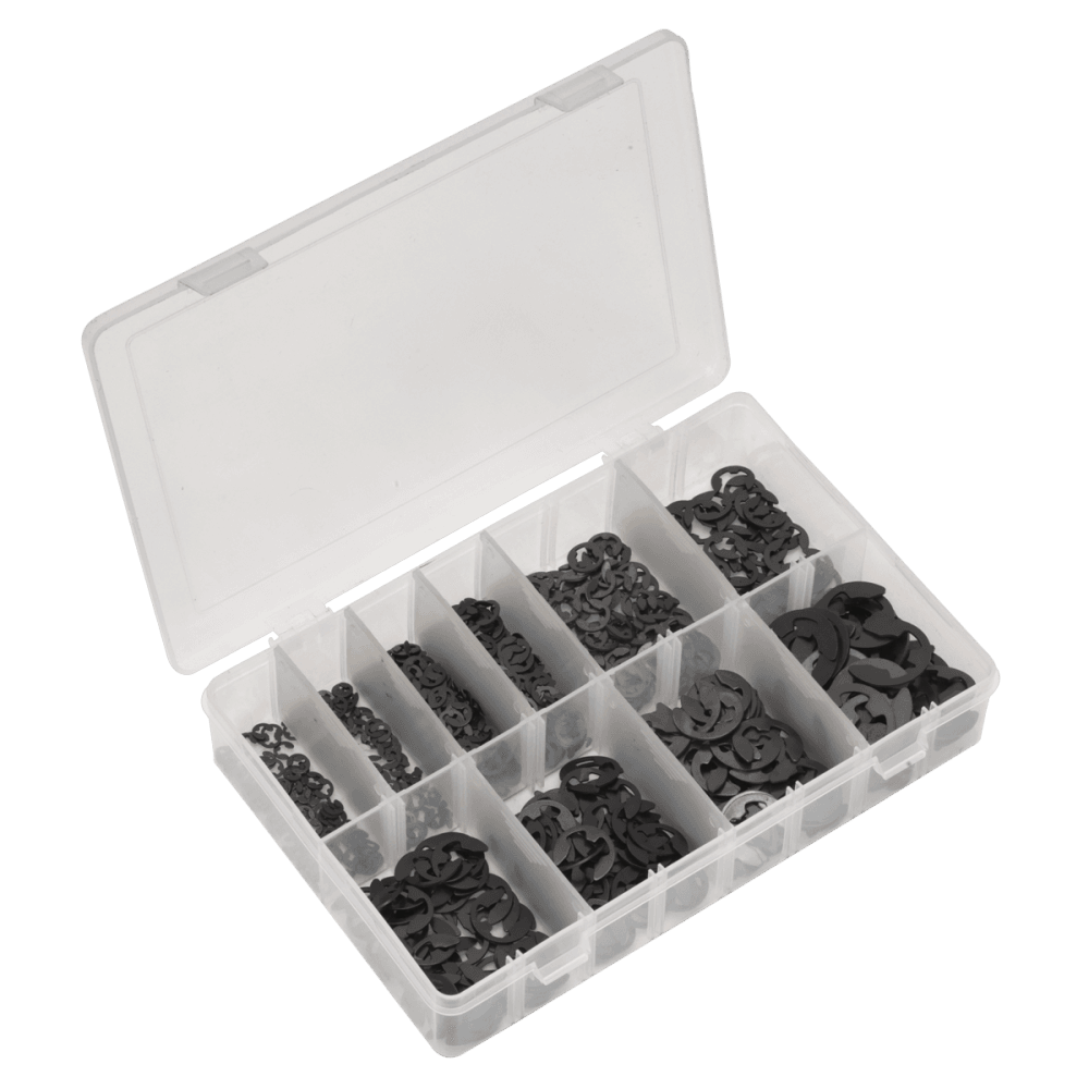 Sealey E-Clip Retainer Assortment 800pc Imperial Model No-. AB013ER