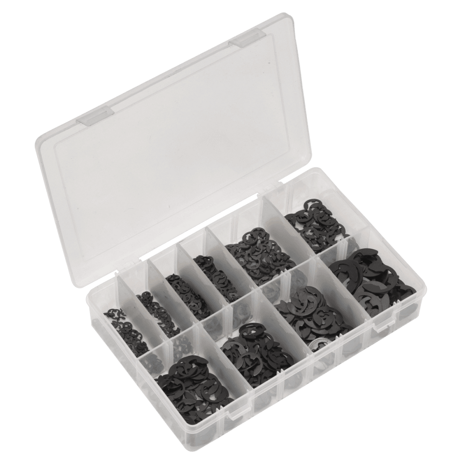 Sealey E-Clip Retainer Assortment 800pc Imperial Model No-. AB013ER