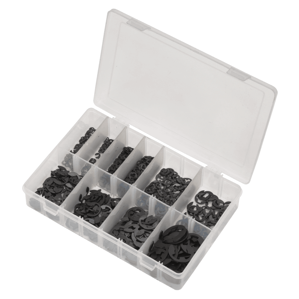 Sealey E-Clip Retainer Assortment 800pc Imperial Model No-. AB013ER