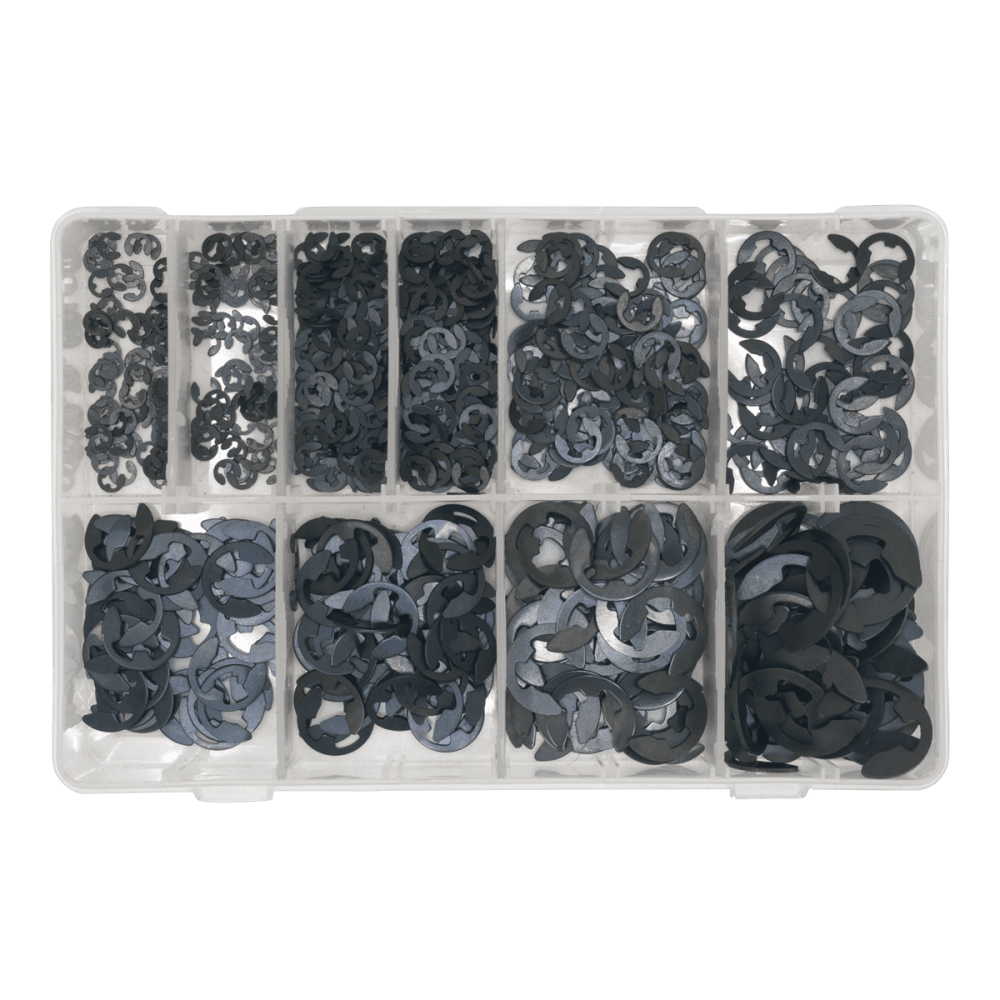 Sealey E-Clip Retainer Assortment 800pc Imperial Model No-. AB013ER