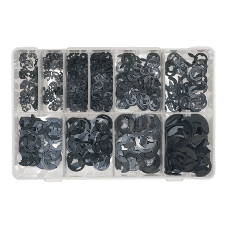Sealey E-Clip Retainer Assortment 800pc Imperial Model No-. AB013ER