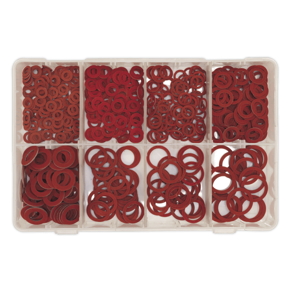 Sealey Fibre Washer Assortment 600pc Metric Model No-. AB014FW