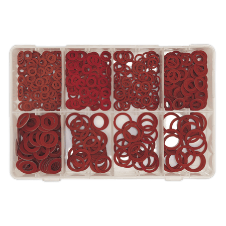 Sealey Fibre Washer Assortment 600pc Metric Model No-. AB014FW