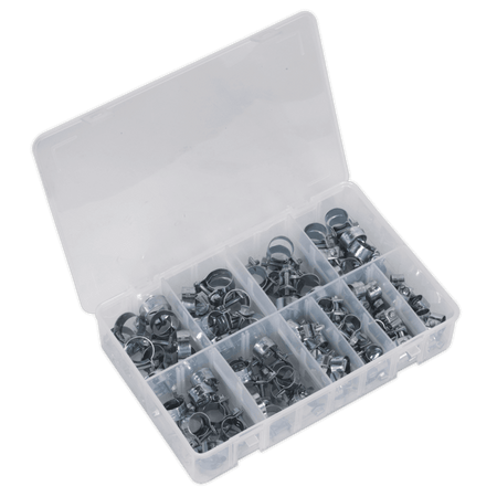 Sealey Mini Hose Clip Assortment 100pc Model No-. AB042MH