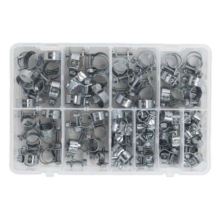Sealey Mini Hose Clip Assortment 100pc Model No-. AB042MH