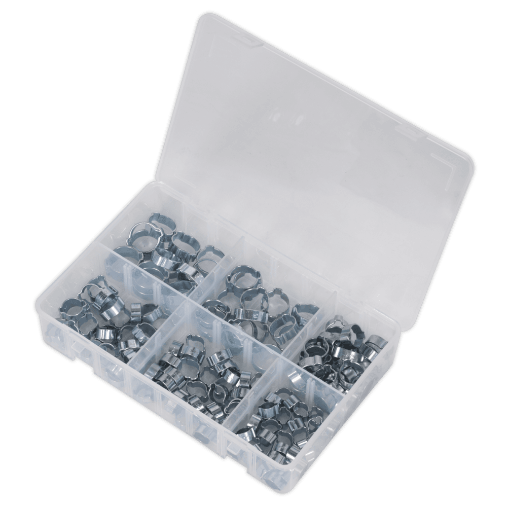 Sealey O-Clip Double Ear Assortment 140pc Model No-. AB044DE