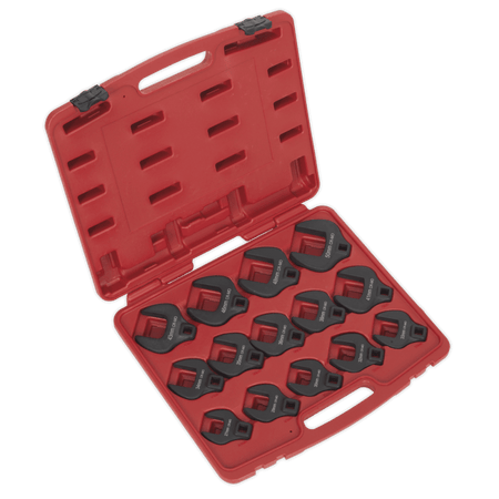 Sealey Crow's Foot Spanner Set 14pc 1/2"Sq Drive Metric Model No-. AK59831